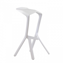 Барный стул Barneo N-227 Miura белый в Ялуторовске - yalutorovsk.mebel24.online | фото 1