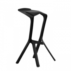 Барный стул Barneo N-227 Miura черный в Ялуторовске - yalutorovsk.mebel24.online | фото