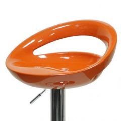Барный стул Barneo N-6 Disco оранжевый глянец в Ялуторовске - yalutorovsk.mebel24.online | фото 2