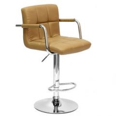 Барный стул Barneo N-69 Kruger Arm Светло-коричневый в Ялуторовске - yalutorovsk.mebel24.online | фото