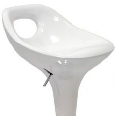 Барный стул Barneo N-7 Malibu белый глянец в Ялуторовске - yalutorovsk.mebel24.online | фото 2