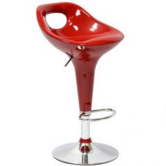 Барный стул Barneo N-7 Malibu красный глянец в Ялуторовске - yalutorovsk.mebel24.online | фото 1