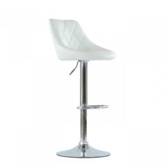 Барный стул Barneo N-83 Comfort (Комфорт) белый в Ялуторовске - yalutorovsk.mebel24.online | фото