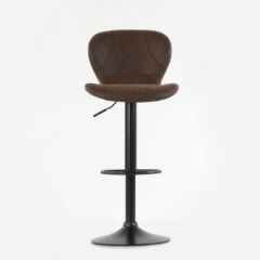 Барный стул Barneo N-86 Time / Black / VPU Brown Vintage коричневый винтаж PK970-18 в Ялуторовске - yalutorovsk.mebel24.online | фото 3