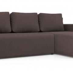 Диван угловой Алиса 3 Bahama PLUM - Teos Dark Brown в Ялуторовске - yalutorovsk.mebel24.online | фото