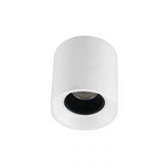 DK3090-WH+BK Светильник накладной IP 20, 10 Вт, GU5.3, LED, белый/черный, пластик в Ялуторовске - yalutorovsk.mebel24.online | фото