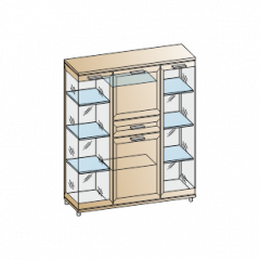 Гостиная Мелисса Композиция 6 (Акация Молдау) в Ялуторовске - yalutorovsk.mebel24.online | фото 2