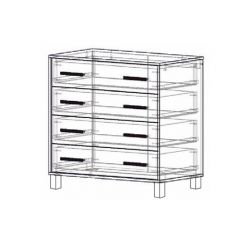 Комод 4 ящика "Лофт 8" в Ялуторовске - yalutorovsk.mebel24.online | фото 2