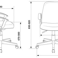 Кресло Бюрократ CH-808-LOW/#B черный 3С11 в Ялуторовске - yalutorovsk.mebel24.online | фото 4