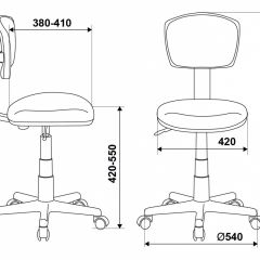 Кресло детское Бюрократ CH-W299/SD/TW-18 салатовый в Ялуторовске - yalutorovsk.mebel24.online | фото 4