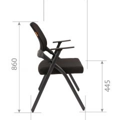 Кресло для посетителей CHAIRMAN NEXX (ткань стандарт черный/сетка DW-61) в Ялуторовске - yalutorovsk.mebel24.online | фото 7