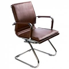 Кресло для посетителя Бюрократ CH-993-Low-V/Brown коричневый в Ялуторовске - yalutorovsk.mebel24.online | фото