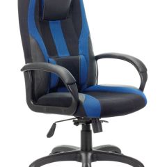 Кресло компьютерное BRABIX PREMIUM "Rapid GM-102" (экокожа/ткань, черное/синее) 532106 в Ялуторовске - yalutorovsk.mebel24.online | фото