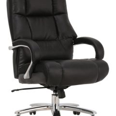 Кресло офисное BRABIX PREMIUM "Bomer HD-007" (рециклированная кожа, хром, черное) 531939 в Ялуторовске - yalutorovsk.mebel24.online | фото 1