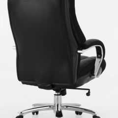 Кресло офисное BRABIX PREMIUM "Bomer HD-007" (рециклированная кожа, хром, черное) 531939 в Ялуторовске - yalutorovsk.mebel24.online | фото 4
