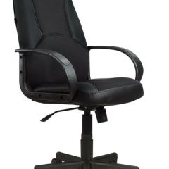Кресло офисное BRABIX "City EX-512" (кожзам черный, ткань черная) 531407 в Ялуторовске - yalutorovsk.mebel24.online | фото