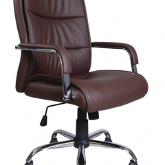Кресло офисное BRABIX "Space EX-508" (экокожа, хром, коричневое) 531164 в Ялуторовске - yalutorovsk.mebel24.online | фото