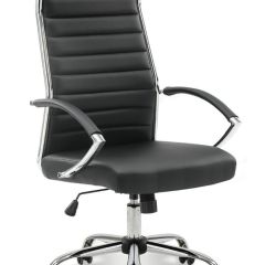 Кресло офисное BRABIX "Style EX-528", экокожа, хром, черное, 531947 в Ялуторовске - yalutorovsk.mebel24.online | фото 1