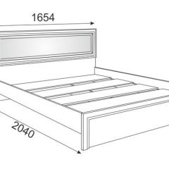 Кровать 1.6 Беатрис М09 с мягкой спинкой и настилом (Орех гепланкт) в Ялуторовске - yalutorovsk.mebel24.online | фото 2