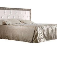 Кровать 2-х спальная(1,4 м) Тиффани штрих-лак/серебро с мягким изголовьем с подъемным механизмом (ТФКР140-2[3]) в Ялуторовске - yalutorovsk.mebel24.online | фото