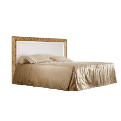 Кровать 2-х спальная (1,4 м) Тиффани штрих-лак/золото с подъемным механизмом (ТФКР140-2[7]) в Ялуторовске - yalutorovsk.mebel24.online | фото
