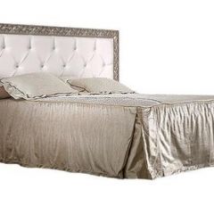 Кровать 2-х спальная(1,6 м)Тиффани Premium черная/серебро с мягким элементом со стразами с подъемным механизмом (ТФКР-2[3][7](П) в Ялуторовске - yalutorovsk.mebel24.online | фото 1