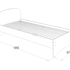 Кровать-2 одинарная (800*1900) в Ялуторовске - yalutorovsk.mebel24.online | фото 2