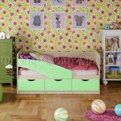 Кровать Бабочки (Салатовый матовый) 1600 в Ялуторовске - yalutorovsk.mebel24.online | фото 1