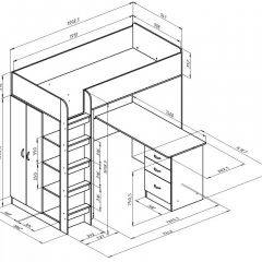 Кровать-чердак "Теремок-3" в Ялуторовске - yalutorovsk.mebel24.online | фото 7