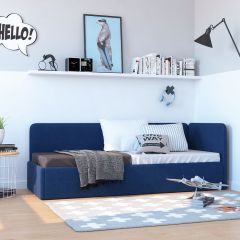 Кровать-диван Leonardo 160*70 (Синий) в Ялуторовске - yalutorovsk.mebel24.online | фото 6