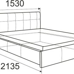 Кровать Изабелла с латами Newtone cacao 1400x2000 в Ялуторовске - yalutorovsk.mebel24.online | фото