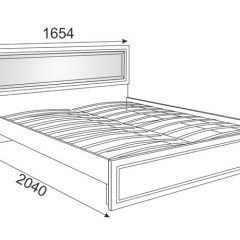Кровать 1.6 Беатрис М10 с мягкой спинкой и ортопедическим основанием (дуб млечный) в Ялуторовске - yalutorovsk.mebel24.online | фото 3
