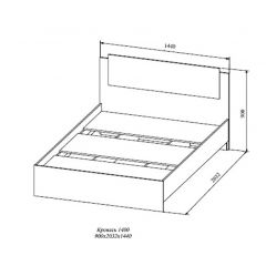 СОФИ СКР1400.1Кровать 1400 в Ялуторовске - yalutorovsk.mebel24.online | фото 2