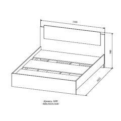 СОФИ СКР1600.1 Кровать 1600 в Ялуторовске - yalutorovsk.mebel24.online | фото 2