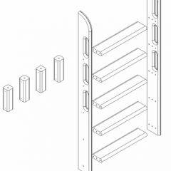 Кровать Сонечка 2-х ярусная (модульная) в Ялуторовске - yalutorovsk.mebel24.online | фото 12