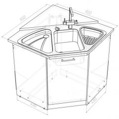 Кухонный гарнитур Лариса оптима 2 1500х1300 мм в Ялуторовске - yalutorovsk.mebel24.online | фото 15