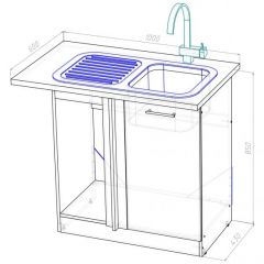 Кухонный гарнитур Лоретта прайм 1200х1400 мм в Ялуторовске - yalutorovsk.mebel24.online | фото 15