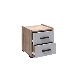Модульная Спальня Соната (Белый/Дуб сонома) в Ялуторовске - yalutorovsk.mebel24.online | фото 4