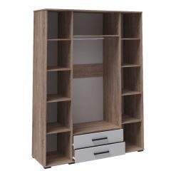 Модульная Спальня Соната (Белый/Дуб сонома) в Ялуторовске - yalutorovsk.mebel24.online | фото 6