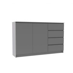 МОРИ МК 1600.1 Комод (графит) в Ялуторовске - yalutorovsk.mebel24.online | фото 2