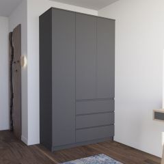 МОРИ МШ 1200.1 Шкаф (графит) в Ялуторовске - yalutorovsk.mebel24.online | фото