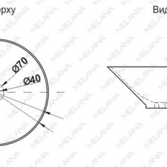 Накладная раковина melana mln-7020-b1+b18 (t4006hb1+b18 ) (сине-черная) в Ялуторовске - yalutorovsk.mebel24.online | фото 2