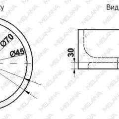 Накладная раковина melana mln-7076b (черная) в Ялуторовске - yalutorovsk.mebel24.online | фото 2