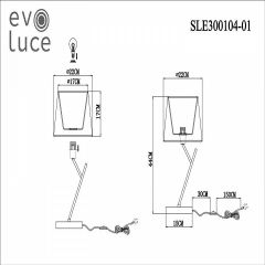 Настольная лампа декоративная EVOLUCE Denice SLE300104-01 в Ялуторовске - yalutorovsk.mebel24.online | фото 7