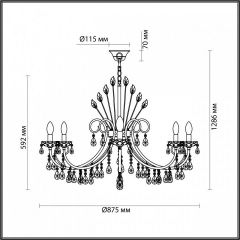 Подвесная люстра Odeon Light Versia 4977/10 в Ялуторовске - yalutorovsk.mebel24.online | фото 5