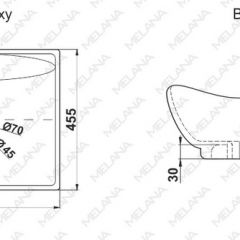 Раковина MELANA MLN-7211 в Ялуторовске - yalutorovsk.mebel24.online | фото 2