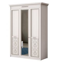 Шкаф 3-дверный со стеклом №453 Адель в Ялуторовске - yalutorovsk.mebel24.online | фото
