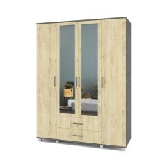 ЕВА Шкаф 4-х дверный Е43 в Ялуторовске - yalutorovsk.mebel24.online | фото 7
