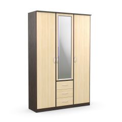Шкаф комбинированный Дуэт Люкс с зеркалом в Ялуторовске - yalutorovsk.mebel24.online | фото