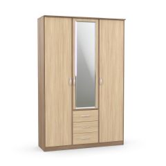 Шкаф комбинированный Дуэт Люкс с зеркалом в Ялуторовске - yalutorovsk.mebel24.online | фото 4
